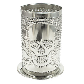 Pietersma Tinworks LARGE TIN CANDLE SHADE - SKULL + CROSSBONES