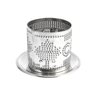 Pietersma Tinworks SMALL TIN CANDLE SHADE - MAPLE LEAF