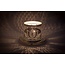 SMALL TIN CANDLE SHADE - LOTUS