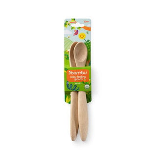 Bambu Bamboo Baby Feeding Spoons