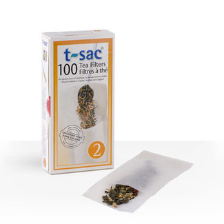 T-SAC COMPOSTABLE TEA FILTERS (100 Pack)