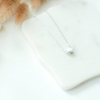 Drops Of Gratitude White Howlite Gemstone Necklace