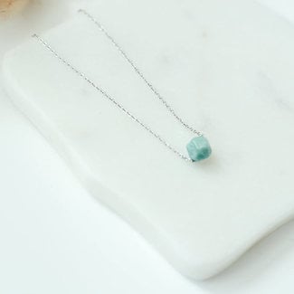 Drops Of Gratitude Amazonite Gemstone Necklace