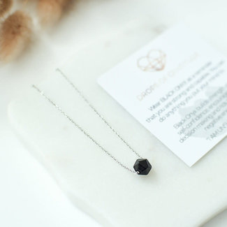 Drops Of Gratitude Black Onyx Gemstone Necklace