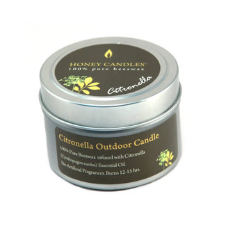 Honey Candles CITRONELLA OUTDOOR BEESWAX CANDLE