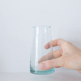 Socco Designs Recycled Glass Flute Vase