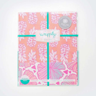 Wrappily Eco Gift Wrap Co. EVERYDAY ECO WRAPPING PAPER - PINEAPPLE BLUSH