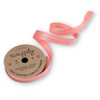 WRAPPILY ECO GIFT WRAP CO. ECO CURLING RIBBON - CORAL