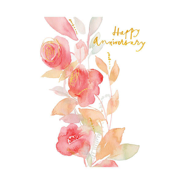 Watercolour Floral Card Carbon Environmental Boutique