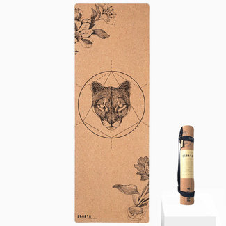 Scoria Mountain Lion Cork Yoga Mat