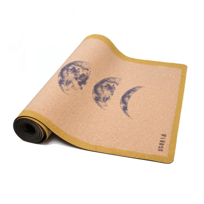 Moon Phases Cork Yoga Mat Carbon Environmental Boutique Eco