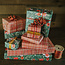 HOLIDAY ECO WRAPPING PAPER - WINTER FLORAL + RED HOMESPUN PLAID