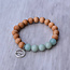 Calm Seas Gemstone + Cedar Wood Bracelet