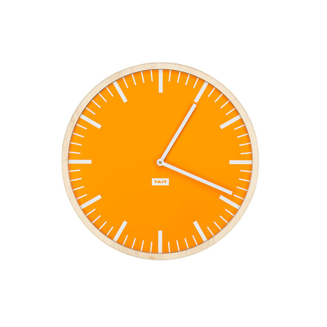 Wall Clock - Tangerine - Carbon Environmental Boutique