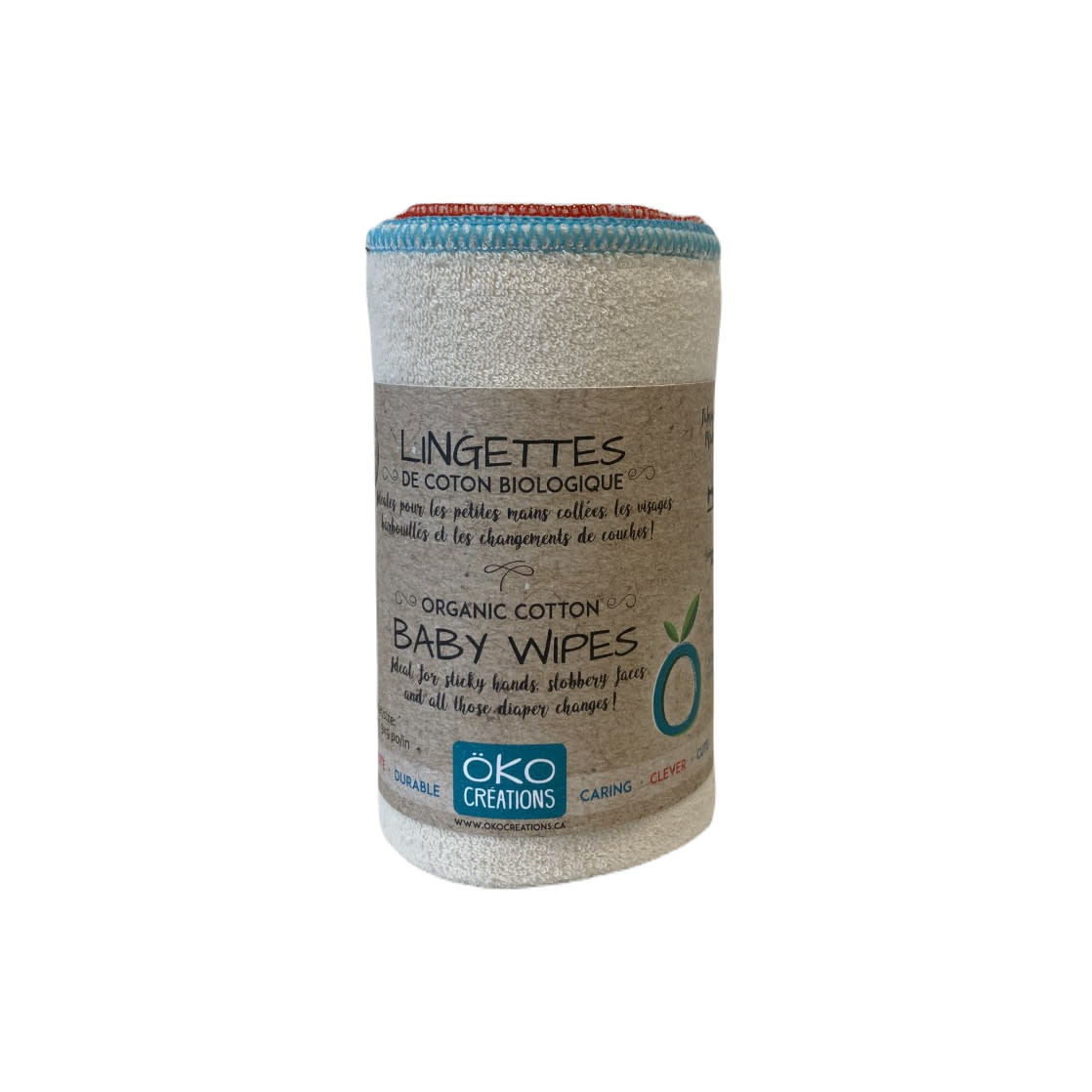 Eco-wipes kit 100% Organic Cotton