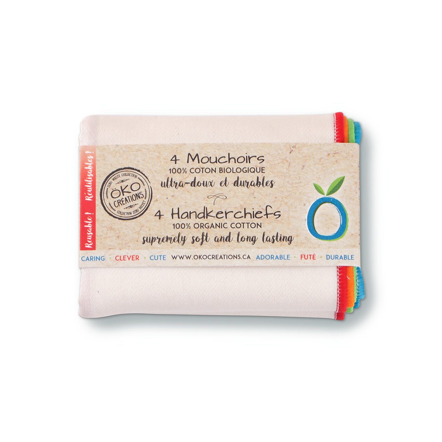 Organic Cotton Handkerchiefs Carbon Environmental Boutique