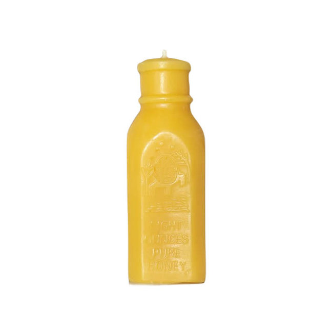 Honey Bottle Beeswax Candle