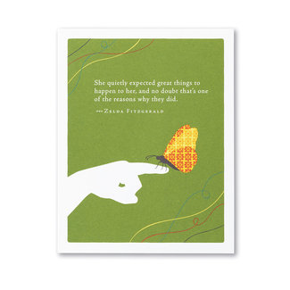 Compendium She Quietly - Birthday Card