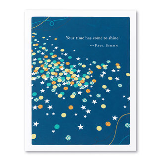 Compendium Time To Shine - Congratulations Card