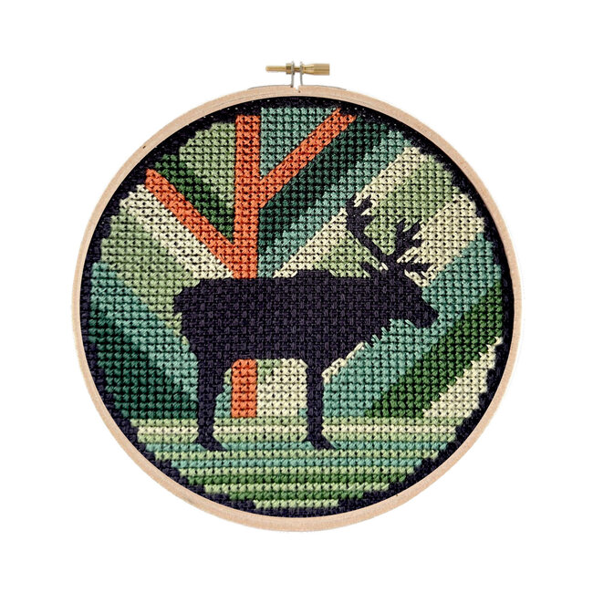 Caribou Cross Stitch Kit