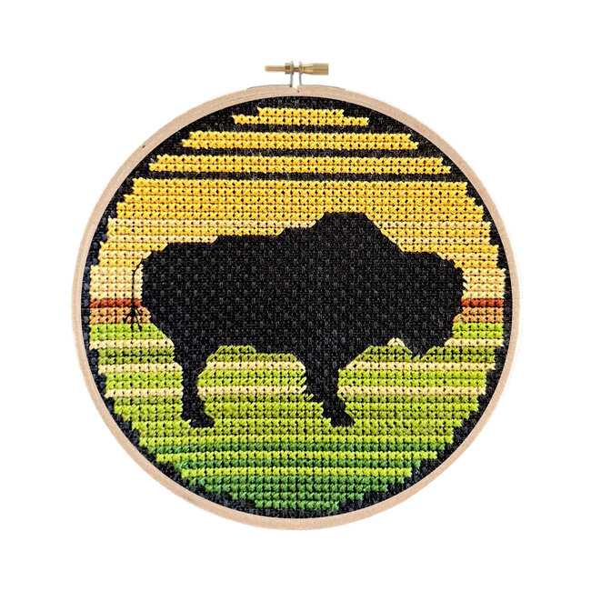 Bison Cross Stitch Kit