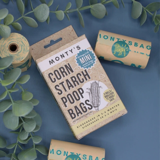 Mini Compostable Cornstarch Poop Bags