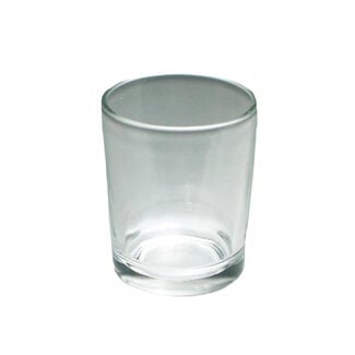 Honey Candles Clear Glass Votive Cup