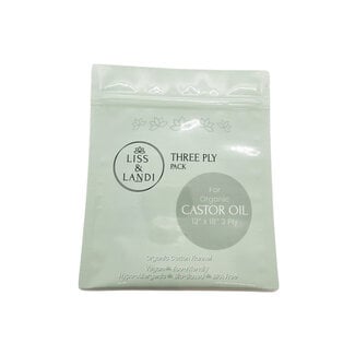 Liss & Landi 3 Ply Organic Cotton Castor Oil Pack