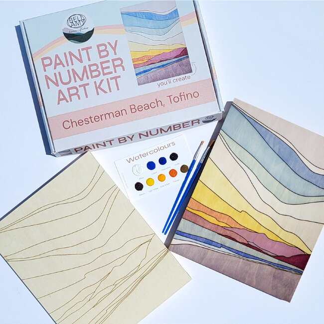 Paint By Number Art Kit - Chesterman Beach