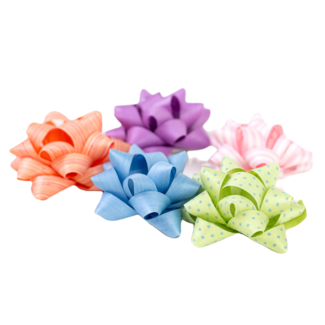 Wrappily Eco Gift Wrap Co. Soft Mix Natural Cotton Ribbon Bows