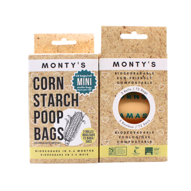 Mini Compostable Cornstarch Poop Bags