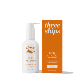Three Ships Purify Aloe + Amino Acid Gel Cleanser