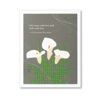 Compendium Life Starts - Sympathy Card