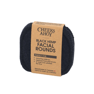 Cheeks Ahoy Black Hemp Facial Rounds