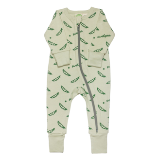 Parade Organics Signature Print '2-Way' Zip Romper