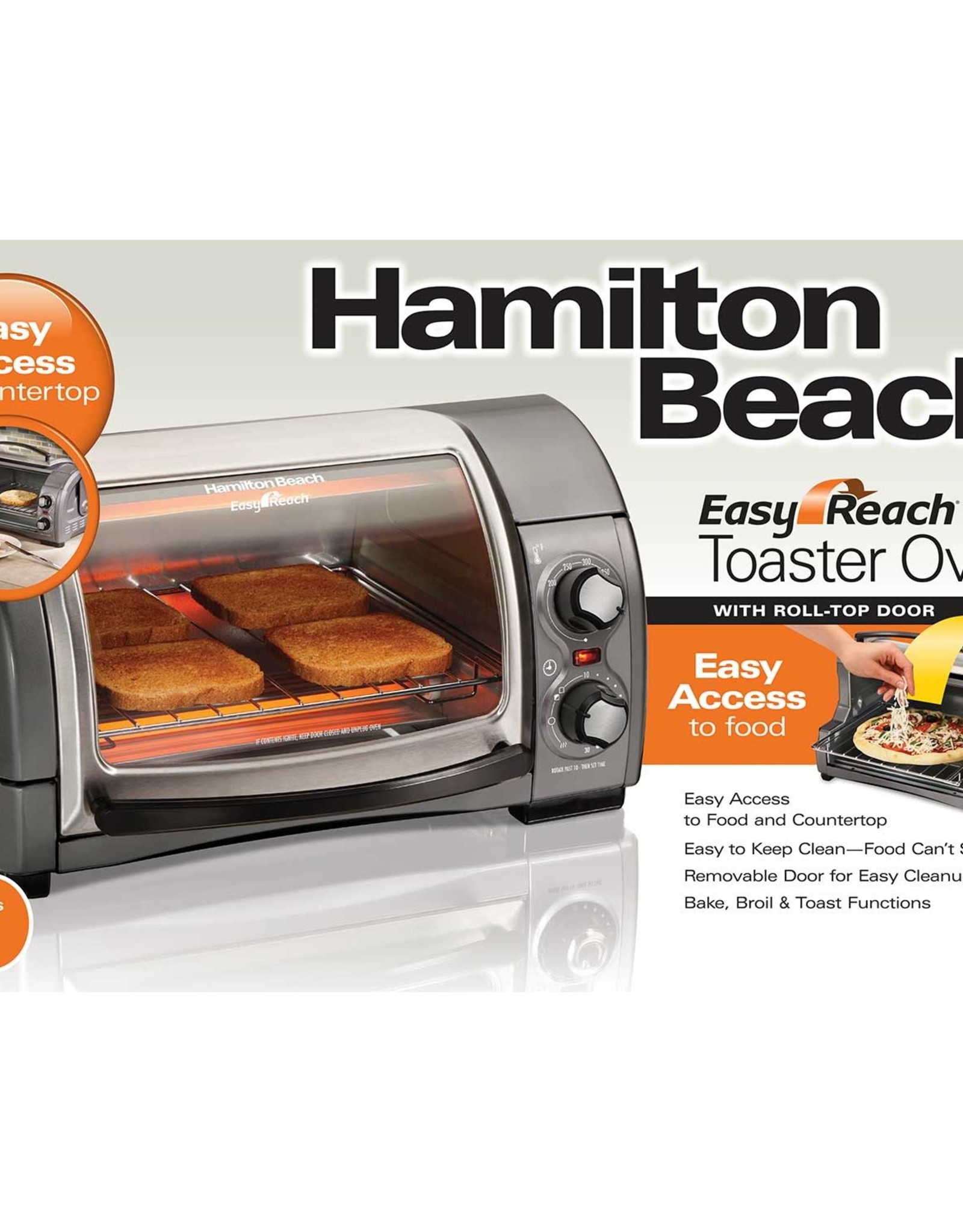 Hamilton Beach Hamilton Beach Easy Reach 4 Slice Toaster Oven