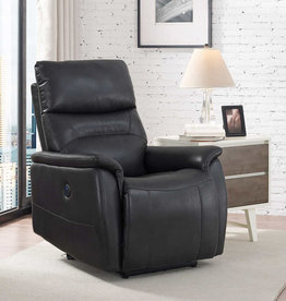 Pulaski Black Leather Power Recliner