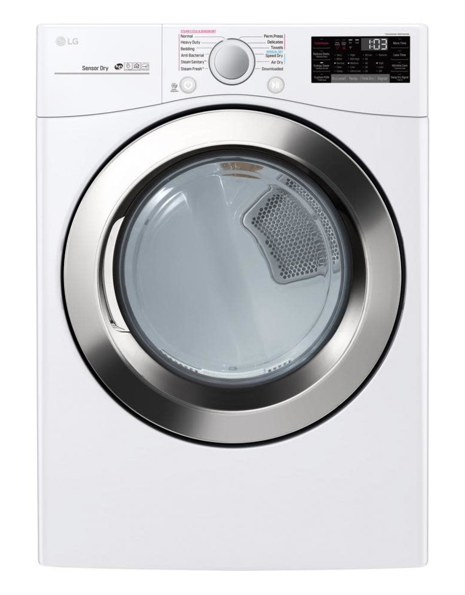 GE LG Stackable Electric Dryer with Turbo Steam