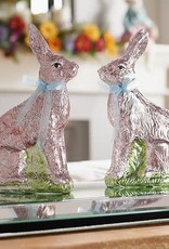 Set of (2) 9" Foil Wrapped Bunnies by Valerie