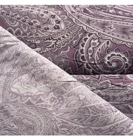 Purple, Teal, Green - Paisley Queen Size Reversible Comforter & Sham by Valerie
