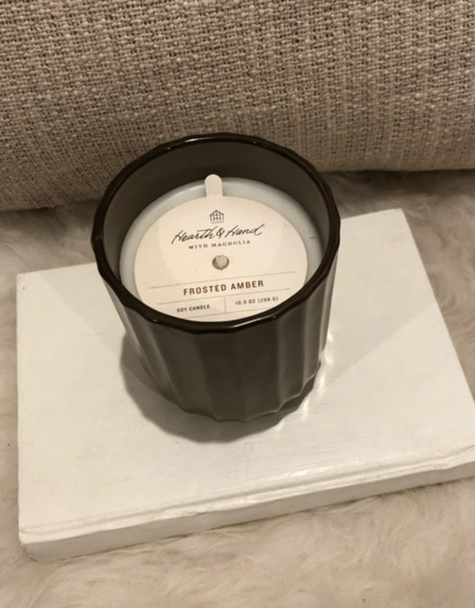 Hearth And Hand With Magnolia Frosted Amber Candle