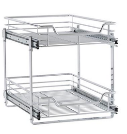 Glidez DUAL SLIDE 2-Tier Sliding Cabinet Organizer