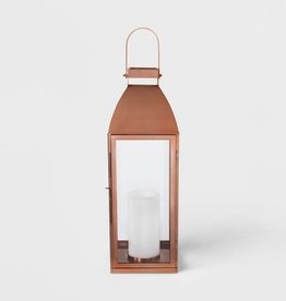 Smith and Hawken indoor/outdoor lantern copper finish