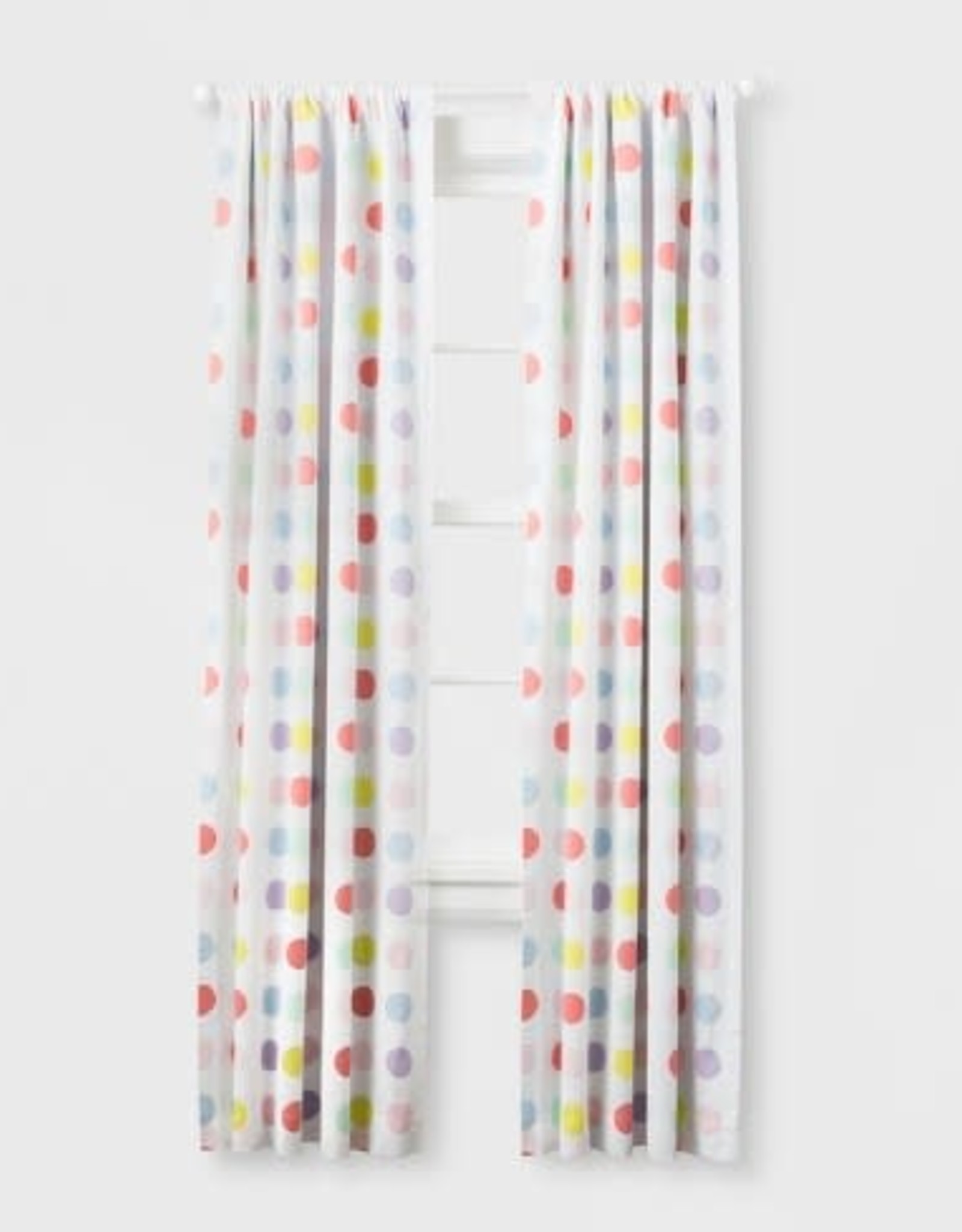 Light Blocking Curtain Panel Bright Dots (63") - Cloud Island™ Multicolored