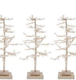 Set of 3 Sparkling Diamond Ice Trees by Valerie