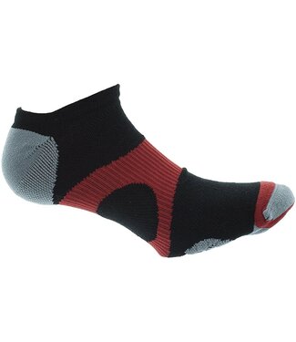 Prince Sock Protect M No Show Bk/Rd 6-12