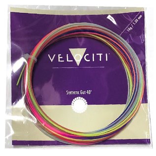 Velociti Synthetic Gut Rainbow Tennis String 16g