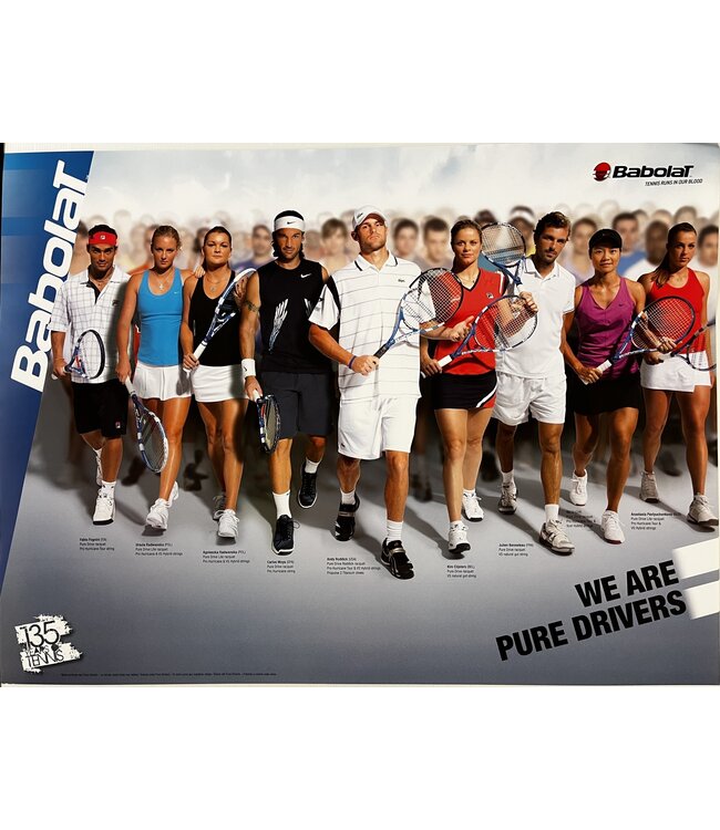 Babolat Poster 1-7: Pure Drivers (31.5"x24")