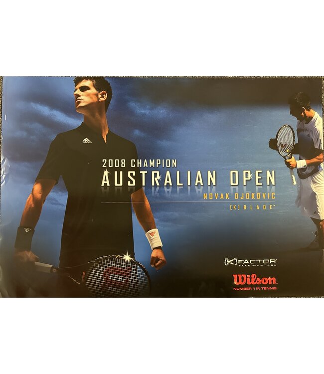 Babolat Poster 4-7: Djokovic 2008 Australian Open (32"x22")