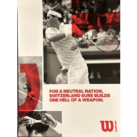 Wilson Poster 5-8: Federer Swiss Weapon (18"x24")